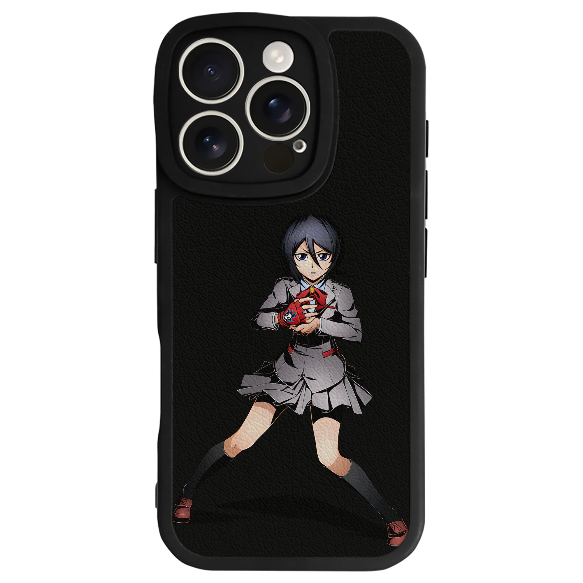 （画像用） ブリーチ 朽木ルキア BLEACH Kuchiki Rukia 【iPhone 16シリーズ対応】シリコンスマホケース（レザー調） 材質：シリコン